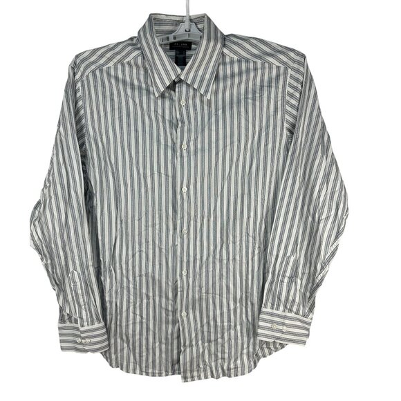 Axcess By Claiborne Mens XL Button Up Long Sleeve Striped Shirt - Picture 1 of 4